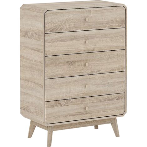 Chest of Drawers - MFC/MDF - L40 x W80 x H123 cm