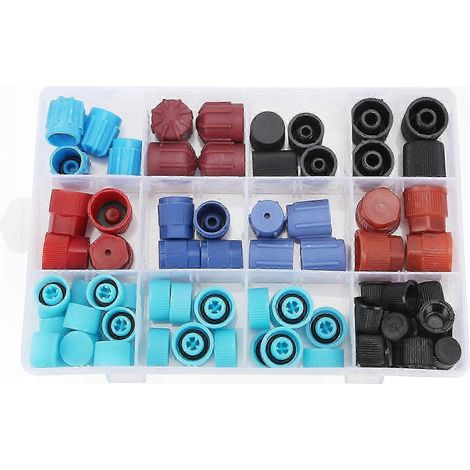Adaptateur de transition R1234yf vers R134a pour systèmes de climatisation, raccord universel, embout fileté robuste, idéal pour recharge et maintenance HVAC, compatible avec divers véhicules, kit de (1/5)
