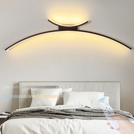 Solaire Longue Extérieur Applique Murale IP65 Étanche Lampe de Mur avec Télécommande LED Lampe Murale 3000K/4000K/6500K Intérieure/Extérieure Acrylique Terrasse Jardin Garage (Lumière Naturelle,100cm) (1/5)
