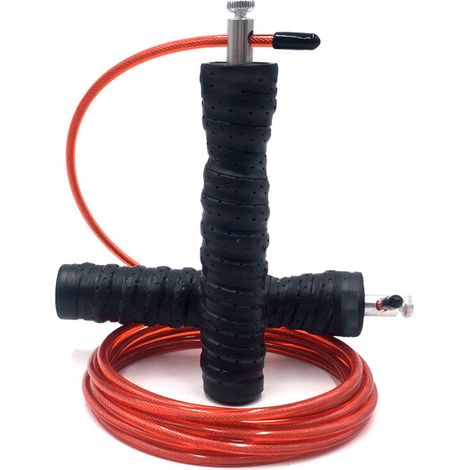 Corde À Sauter - Roulements À Billes En Acier - Poignées Antidérapantes Ergonomiques - Pour Crossfit Mma Boxe Fitness - 1 Pièce (1/5)