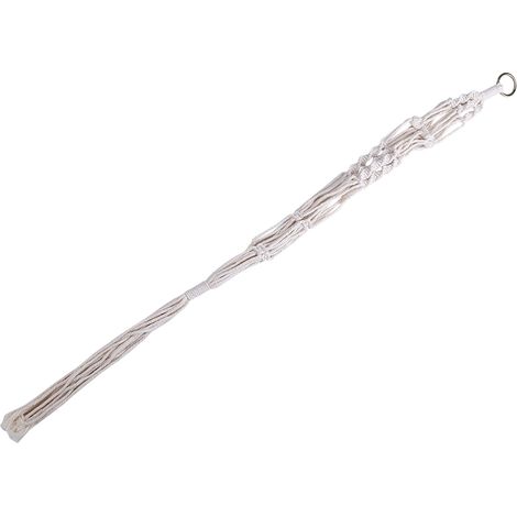 Macramé Pot à Fleurs Suspendu, Panier Tressé pour Plantes, Décoration Jardin 1