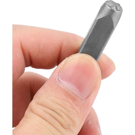 Poinçon en acier CR-V en forme d'étoile pour personnalisation cuir et métal