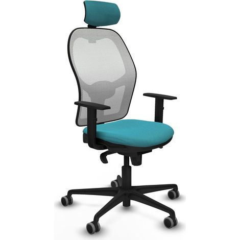 Sedia Ufficio con Poggiatesta Piqueras y Crespo 1D036G2 Turchese (1/5)