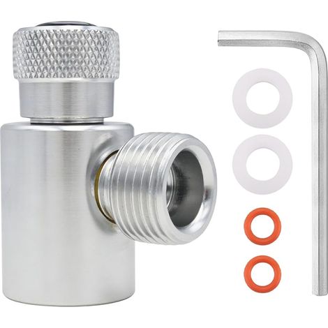 Adaptateur de cylindre de CO2, adaptateur de recharge de CO2, réservoir de remplissage de CO2 TR21.4 à W21.8, réducteur de pression, kit de raccordement pour réservoir de dioxyde de carbone (1/5)