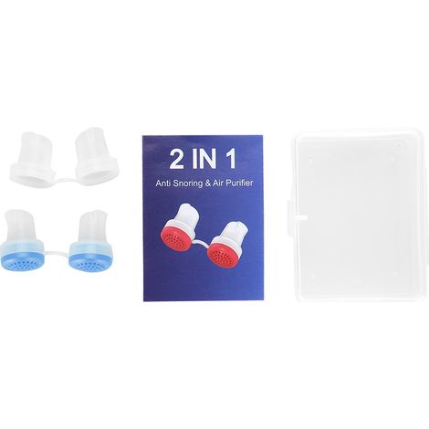 Dispositif Anti-Ronflement Nasal Avancé - Filtre à Air Bleu pour une Nuit Paisible (1/5)