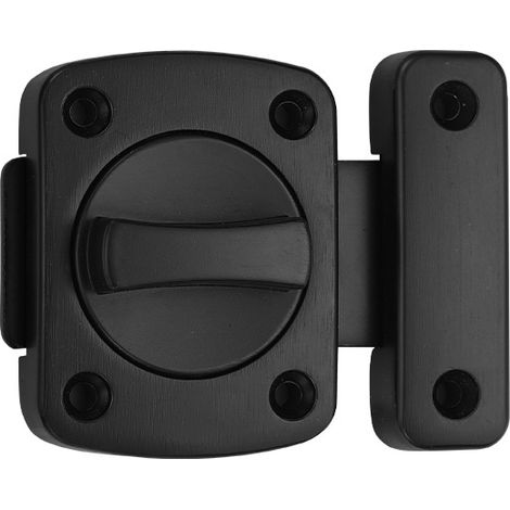 1 pièce (noir, 55 mm), verrou de sécurité Litensh Lock pour porte de salle de bain, armoire, fenêtre et toilettes, en acier inoxydable brossé (1/5)