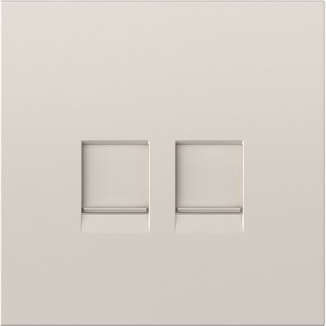 Tapa para 2 x RJ45 sin conector acabado arena serie Simon 360 (1/4)