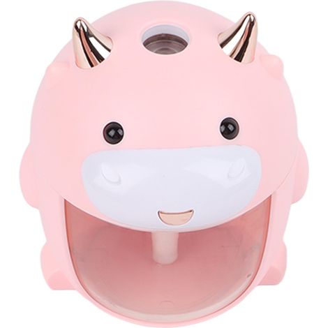 Mini-Luftbefeuchter (1 A) mit niedlichem Stier-Design, Aromatherapie-Diffusor für Auto und Tisch mit Nachtlichtfunktion, 5-V-Luftbefeuchter (1/5)