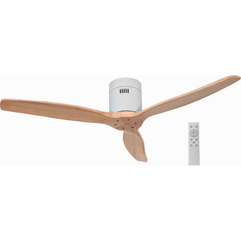 Ventilador techo Mucari con mando Ø132 3 aspas DC Blanco (1/5)