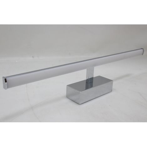 [NEUWERTIG] B-Ware Fabas Luce Led Wandleuchte Nala Wandlampe Flurleuchte Led Chrom Breite 50 Cm