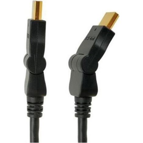 Câble HDMI - 1 5 M - Type A Mâle Mâle - 1080p - Contacts Plaqués Or - Noir