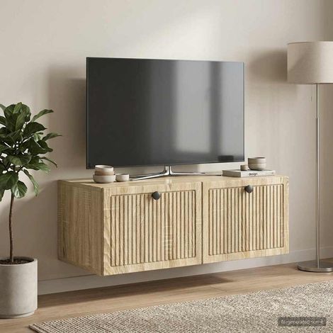 vidaXL Wall-Mounted TV Cabinet Sonoma Oak 78.5 x 41 x 30 cm (1/5)