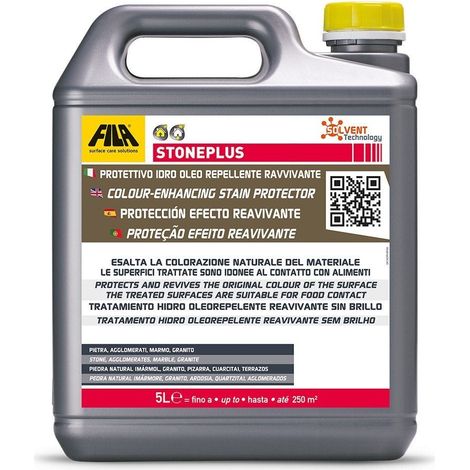 STONEPLUS - Protección Hidro Oleorepelente para Piedras Naturales / 5 L / Antimanchas