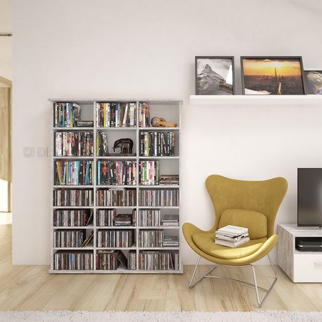 CD-Regal Jukebox, Beton, 105.4 x 136 cm, Vicco