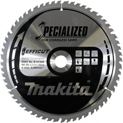 Makita B-67309 Efficut Lama per troncatrice 305x30 mm per legno (1/6)