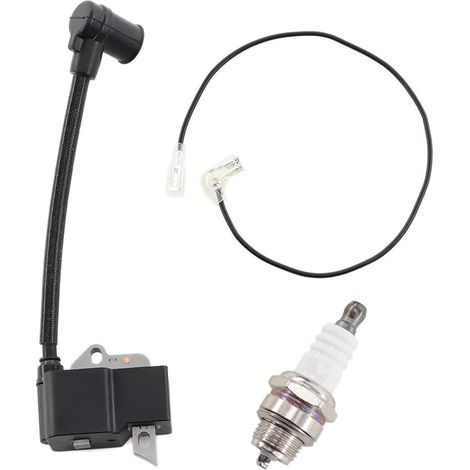 MCHNIC Bobine d'allumage avec Bougie d'allumage pour Stihl FS75 FS80 FS85 HS75 HS80 HS85 KM85 HT75 Débroussailleuse