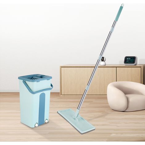 SiFree® Balai à tête pivotante 360° + Seau à double compartiment(vert) (1/5)