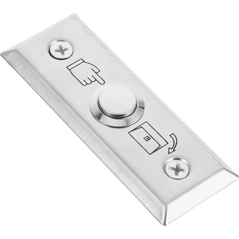 Interrupteur Bouton de Sortie en Inox Plaque Murale Étanche pour Contrôle d'Accès Extérieur 1 Pièce Installation Facile Usage Commercial (1/5)