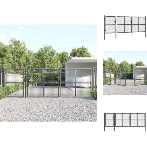 Gartentore - Living Mesh-Gartentor Anthrazit 400x175 cm Verzinkter Stahl (1/5)