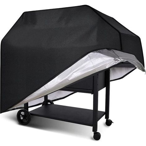 Housse Barbecue Gaz, Bache Barbecue Exterieur Rectangulaire, Housse 210D Etanche, Couverture de Grill Imperméable Anti Vent, UV, Poussière, Neige (1/5)