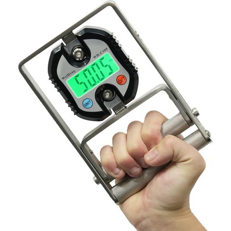 Appareil de musculation pour la main, testeur de force de préhension avec écran LCD numérique, charge maximale 150 kg, acier inoxydable 304, dynamomètre pour l'entraînement musculaire (1/5)