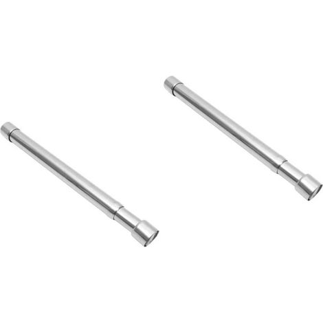Lot de 2 cintres robustes pour penderie, barre de suspension réglable, tringle multi-usages. (1/5)