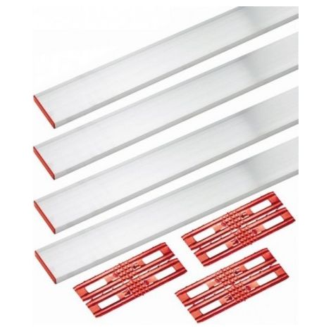 Règle rectangulaire de maçon 4m – Kit d'extension pour assemblage sans déformation – Pour chantiers humides et terrains accidentés