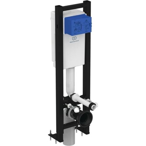 Porcher – Bâti support WC autoportant gain de place 300mm – Économie d'eau Smartvalve – Remplissage silencieux – Résistant à la corrosion