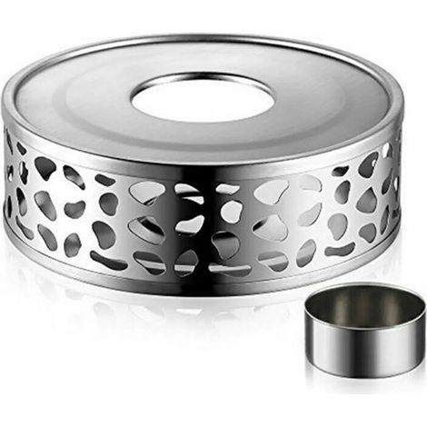 Tetera/calentador de alimentos/placa calentadora/posavasos para tazas de té/placa calentadora de acero inoxidable