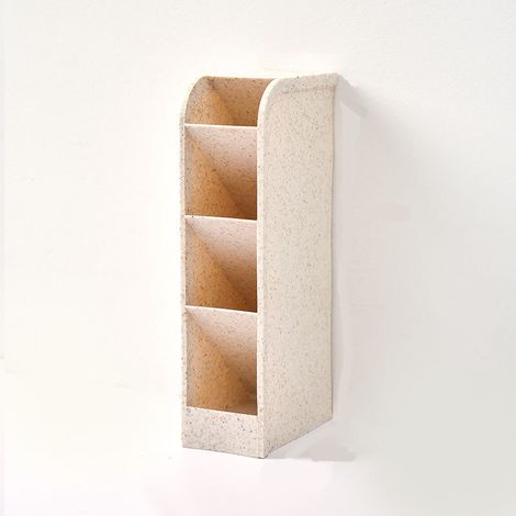 Multi-grille porte-stylo boîte de rangement porte-stylo boîte porte-stylo papeterie rangement porte-stylo fournitures de bureau(beige) (1/5)