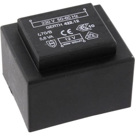Gerth PTB421501 Transformateur pour circuits imprimés 1 x 230 V 1 x 15 V/AC 5.60 VA 373 mA (1/2)