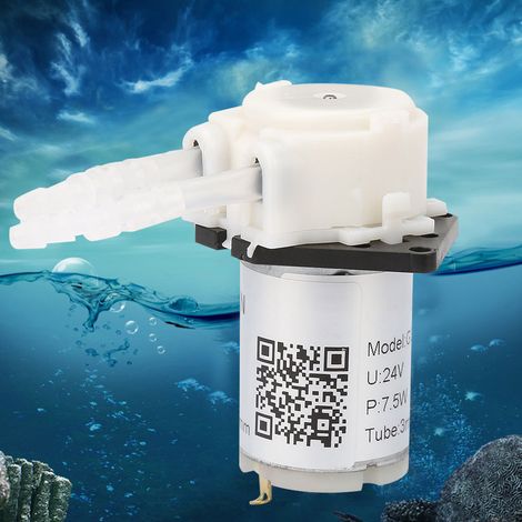 Pompe doseuse DIY à tube péristaltique pour analyse chimique en laboratoire d'aquarium (blanc 24 V 35) (1/5)