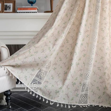 One-piece crocheted room divider curtain, French door room divider curtain, 150 x 180 cm (1/5)