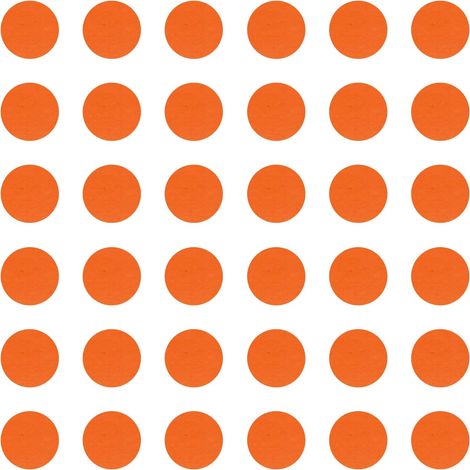 36x Cache vis adhésif autocollant diamètre 25mm protection bouchon trou obturateur meuble table chaise maison, Orange