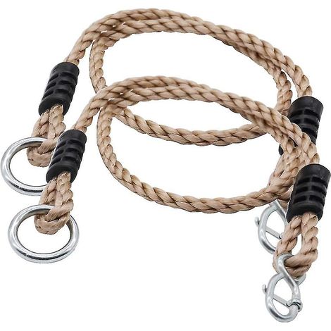 Sangle De Suspension Pour Balançoire - Tergal Professionnel 25 mm - Résistante Aux Intempéries - Charge Max 225 Kg - Pour Arbres Et Structures Extérieures - 1 Jeu