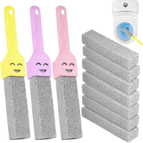 7Pcs Pierre Ponce WC avec 3Pcs Poignée Set pour Toilettes Piscines (1/5)