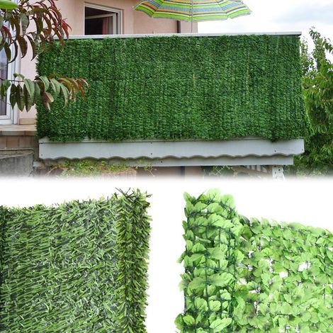 Brise-vue pour balcon N77, brise-vue pour balcon, terrasse, clôture  500x150cm Leaf Light (1/5)