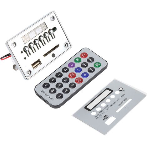 Bluetooth MP3-Decoderplatine, Audiomodul, USB-Speicher, FM-Radio (Silber) (1/5)