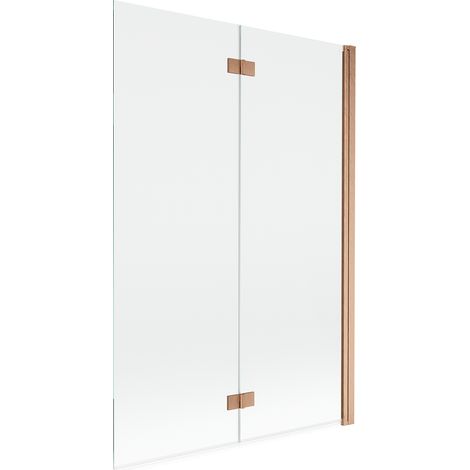 Mexen Mist mampara de ducha de 2 paneles derecha 120 x 150 cm, transparente, cobre cepillado - 8A9-120-002-65-00-P (1/5)