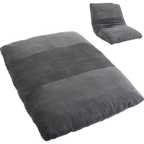 Fauteuil de sol 2 en 1 en velours côtelé, canapé de sol pliable pour la lecture, les jeux et la méditation, canapé-lit pour chambre à coucher (1/5)