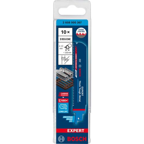 BOSCH S955CHC (pkt of 10) Expert Thick Tough Metal 150mm