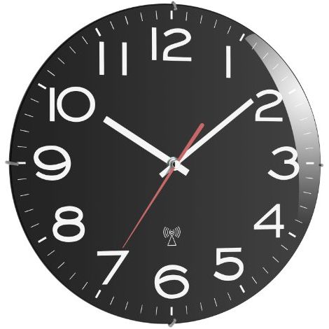 TFA Dostmann 60.3509 Radiocontrollato Orologio da parete 30 cm x 40 mm Nero (1/4)