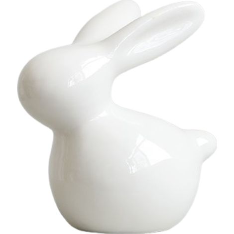 Decoración de Pascua: mini conejitos de cerámica para el hogar
