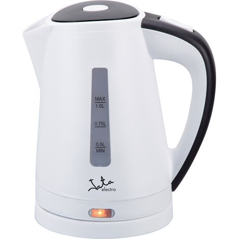 Wasserkocher JATA Weiß Schwarz 2200 W Edelstahl Kunststoff 1 L (1/5)