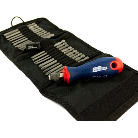 Echter Werkzeugfan Bit-Sortiment Perfect Comfort 89 mm 22-teilig, in Falttasche (1/3)