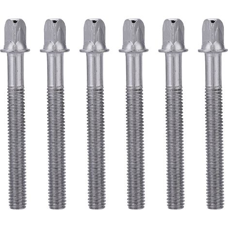 6 pièces clé de caisse claire standard 6x60mm, tiges de tension pour batterie, kit de rechange (1/5)