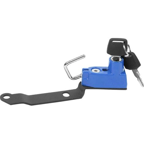Antivol antivol de casque en alliage d'aluminium pour Yamaha MT25 MT03 YZF-R25 R3 2014-2019, pièce de sécurité, protection moto, couleur bleue, kit de fixation