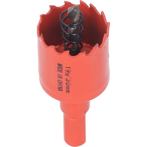 Foret cloche en acier rapide bimétallique avec mandrin pour bois et métal 1‑3/16 po (30 mm) (1/5)