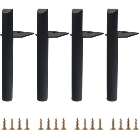 Stück Möbelbeine aus Metall, DIY-Schrankbeine, schwarze Tischbeine aus Metall, Sofabein, Möbelbeine, Metall-Tischbein für Sofa, Bett, Fernsehständer, Couchtisch und andere Möbel