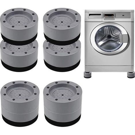 Patins en caoutchouc pour machine à laver - Lot de 8 - Antivibrations et antidérapants (1/4)